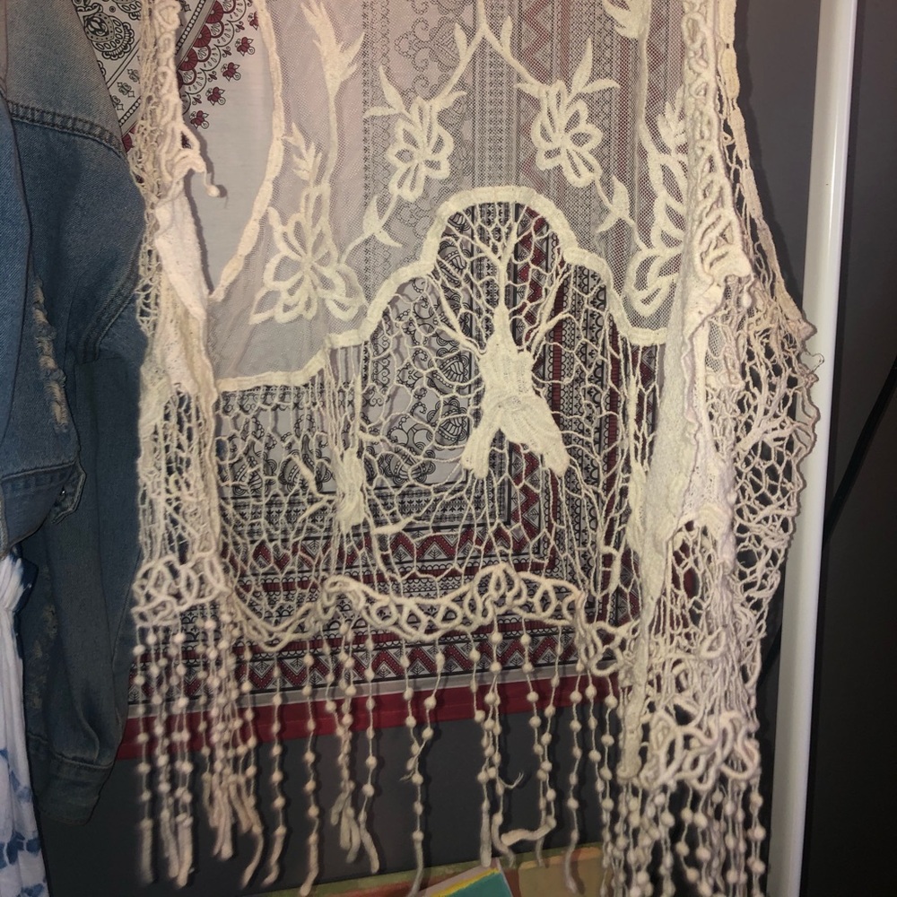 Lace vest SOLD